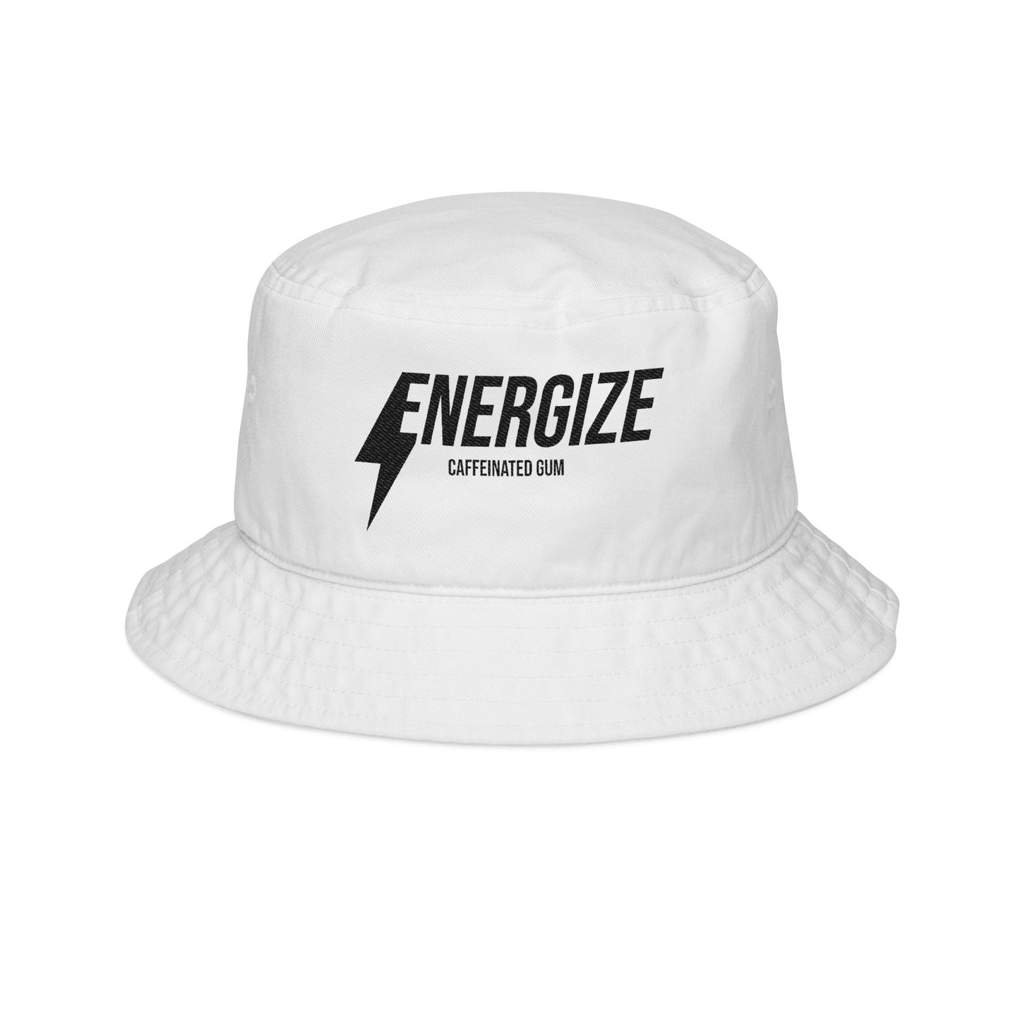 Energize Embroidered Bucket Hat — Lightning Logo Streetwear Cap