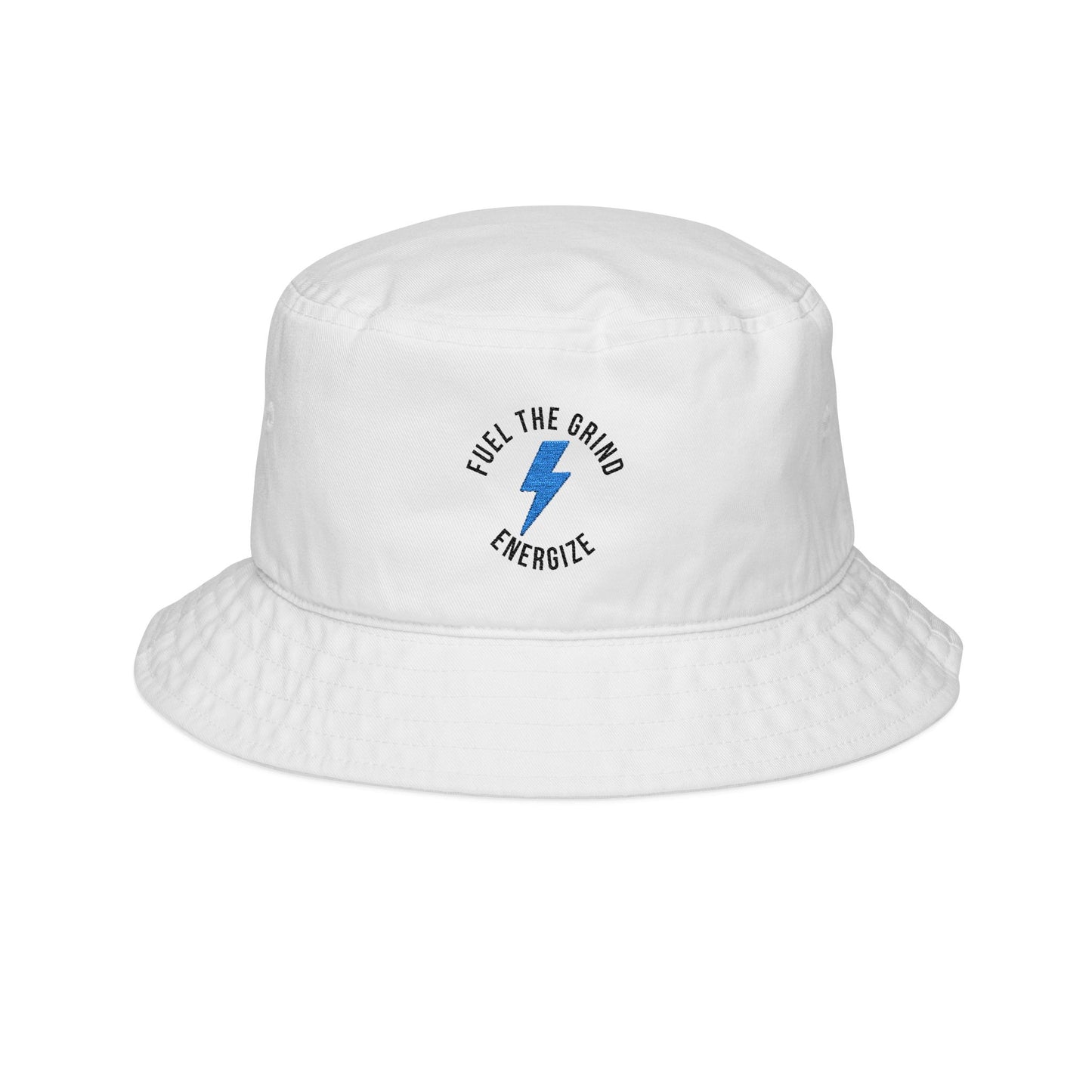 Fuel the Grind Bucket Hat- White