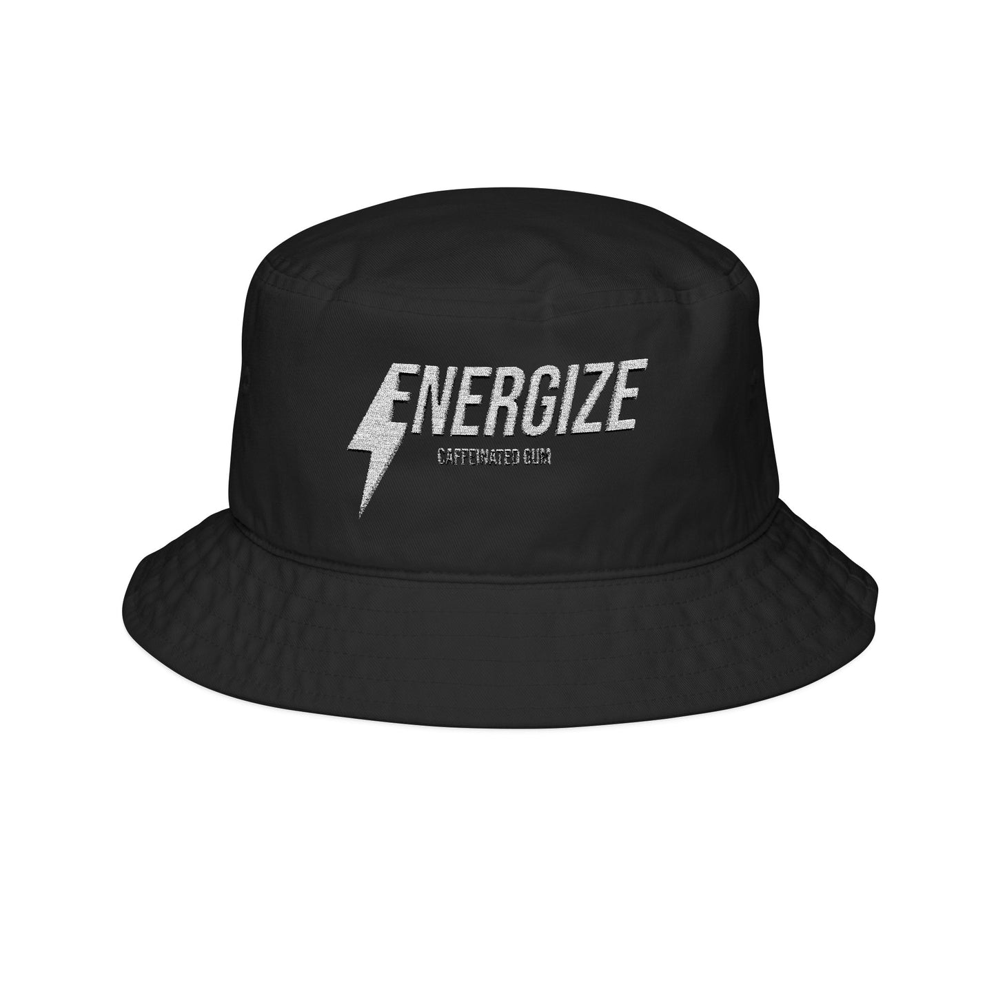 Energize Embroidered Bucket Hat — Lightning Logo Streetwear Cap