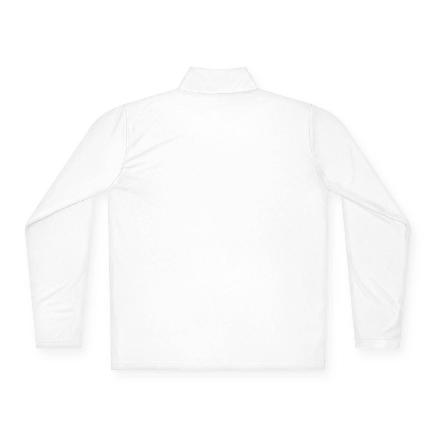 Minimalist White Quarter-Zip Pullover
