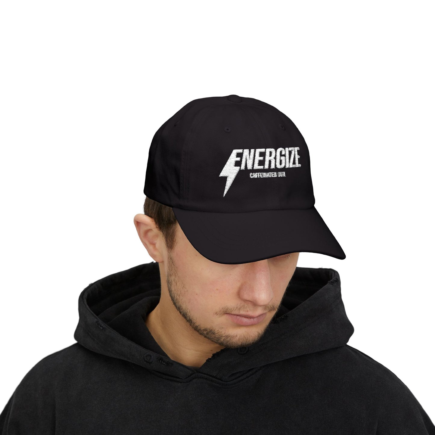 Dad Cap — ‘Energize’ Lightning Logo Embroidered Baseball Hat