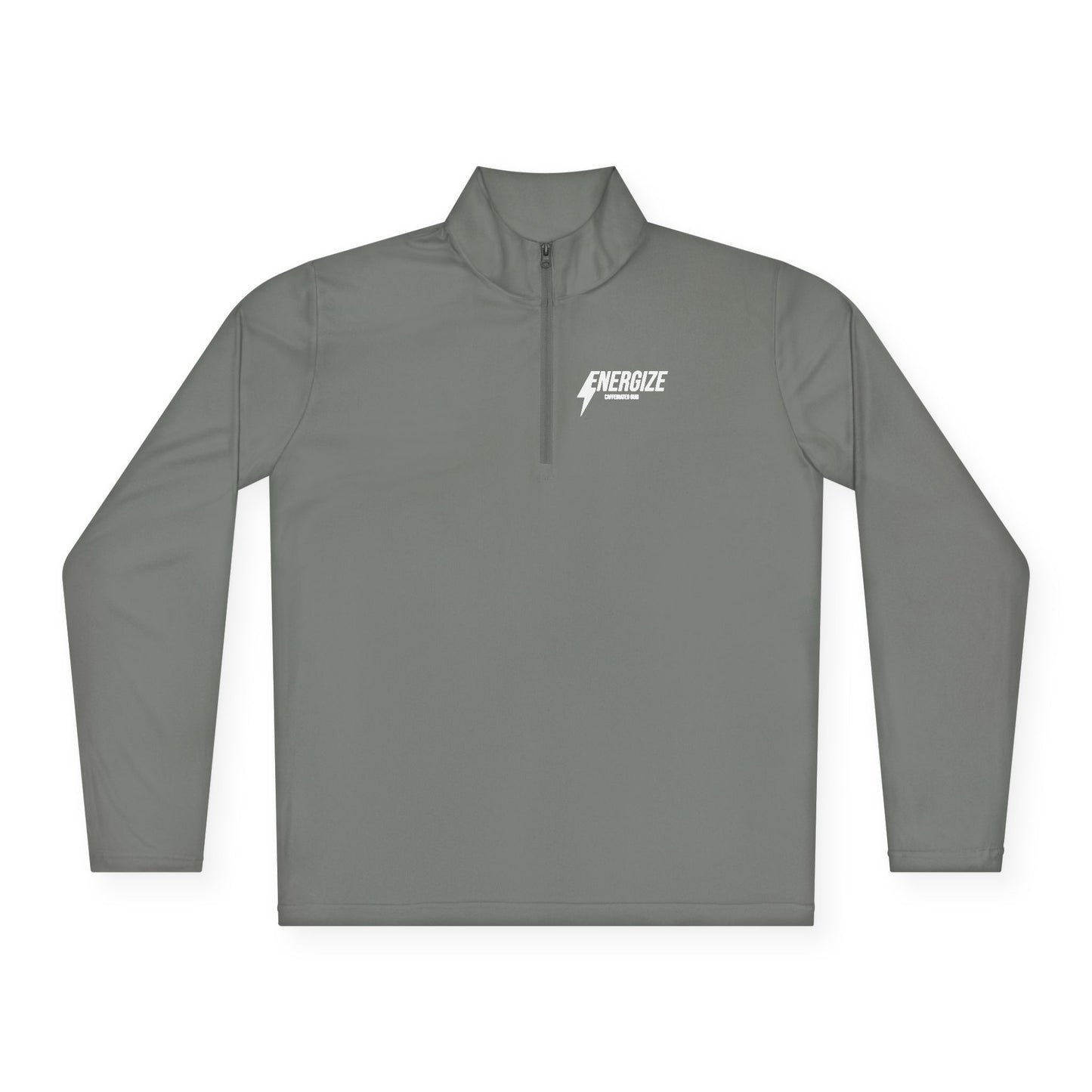 Minimalist White Quarter-Zip Pullover