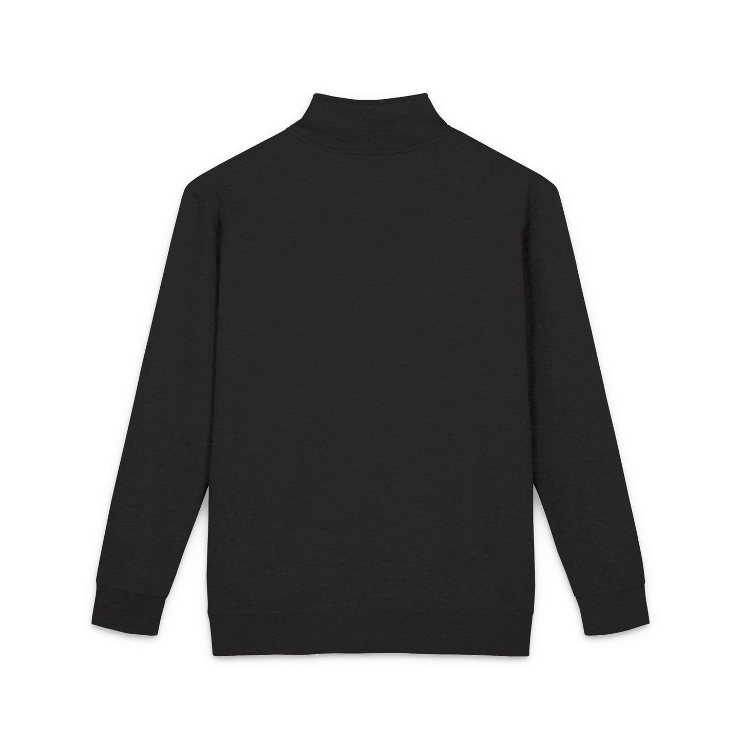 Embroidered Fleece Pullover — Subtle Script Chest Logo, Cozy Quarter-Zip Sweatshirt
