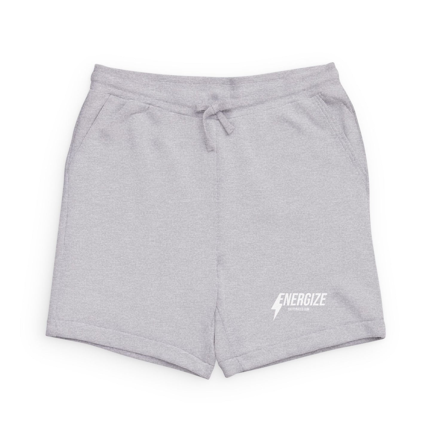 Energize Lightning Logo Sweatshorts — Athletic Black Fleece Shorts