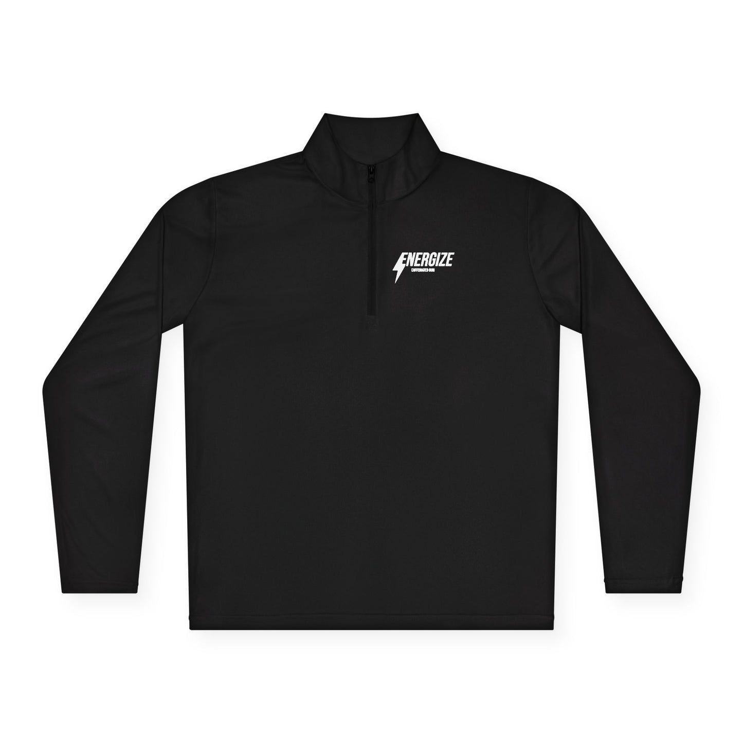 Minimalist White Quarter-Zip Pullover