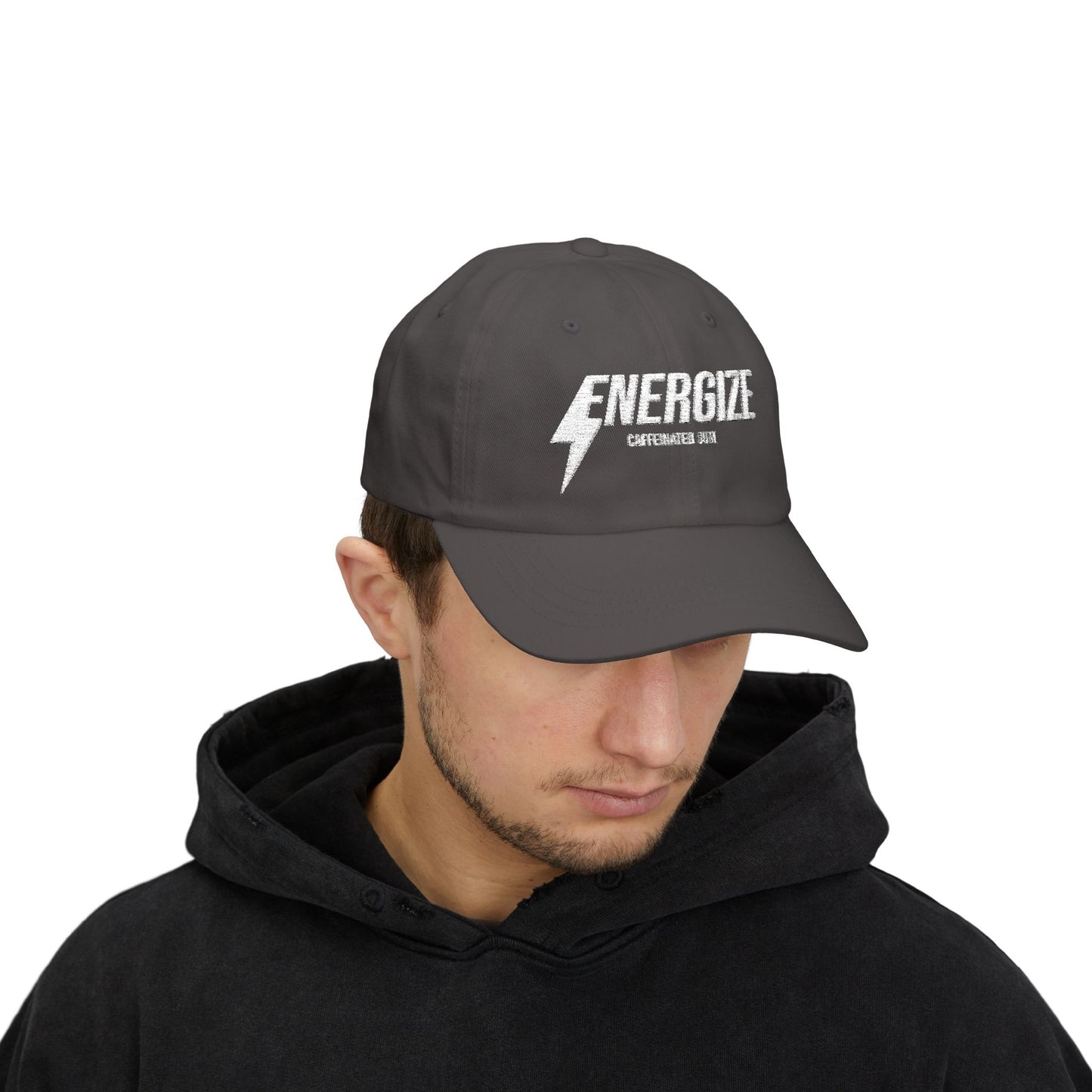 Dad Cap — ‘Energize’ Lightning Logo Embroidered Baseball Hat